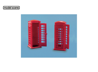 Modelscene 5006 OO Telephone Kiosks 2pk