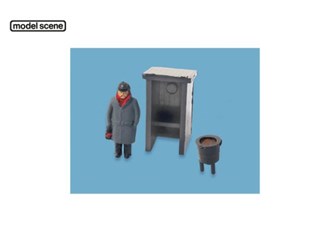 Modelscene 5034 OO Fog Man, Hut & Brazier