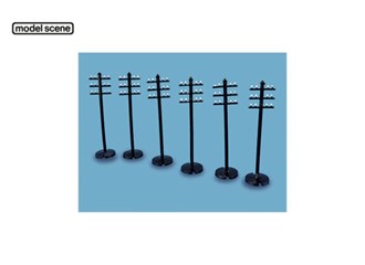 Modelscene 5080 OO Telegraph Poles (Pack of 6)