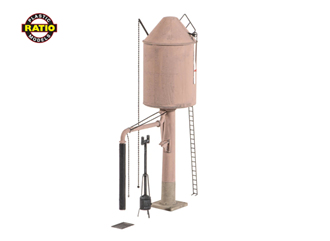 Ratio 528 OO GWR Pillar Type Round Water Tower (Conical or Flat Top)
