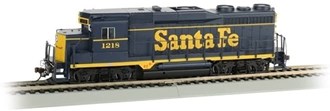Bachmann USA 67604 [HO] GP30 Diesel - Santa Fe #1218 (Blue & Yellow) (DCC Sound)
