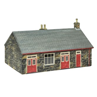 Scenecraft 44-0169R [OO] 1:76 Harbour Station Booking Office - Red