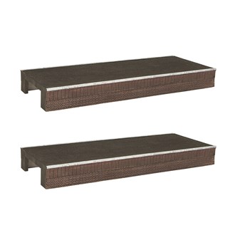 Scenecraft 44-0161 [OO] 1:76 Narrow Straight Platforms (x2)