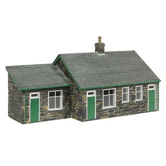 Scenecraft 44-0171G [OO] 1:76 Harbour Station Gents and Office - Green