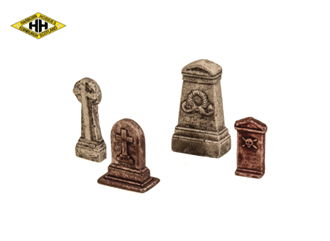 Harburn Hamlet CG271 OO Assorted Gravestones 'set B' 4/pk