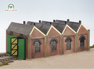 Wills CK12 OO Craftsman Kit Two Road Engine Shed