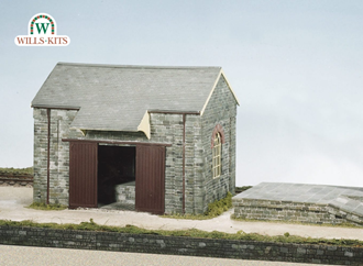 Wills CK15 OO Craftsman Kit Goods Shed Bank & Crane