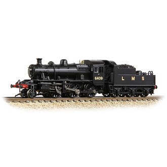 Graham Farish [N] 372-627B LMS Ivatt 2MT 6409 in LMS Black