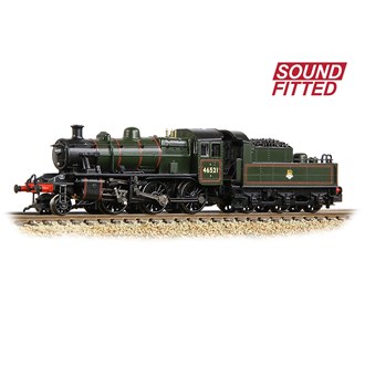 Graham Farish [N] 372-630SF LMS Ivatt 2MT 46521 in BR Lined Green (Early Emblem)