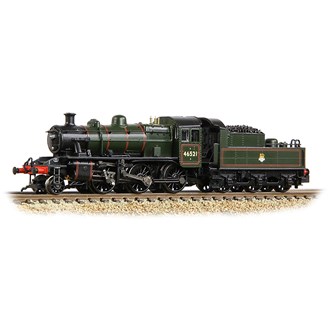 Graham Farish [N] 372-630 LMS Ivatt 2MT 46521 in BR Lined Green (Early Emblem)