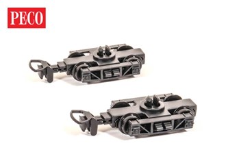 Peco GR-106 OO-9 L&B Wagon Bogie & Wheels (1 Pair)