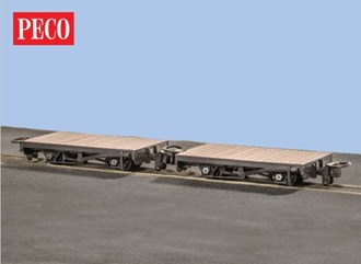Peco GR-300 OO-9 4 Wheel Wagon - Flat