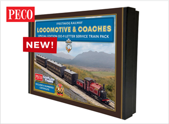 Peco GR1006 OO-9 'Little Giant' Locomotive & Special Edition OO-9 Letter Service Train Pack