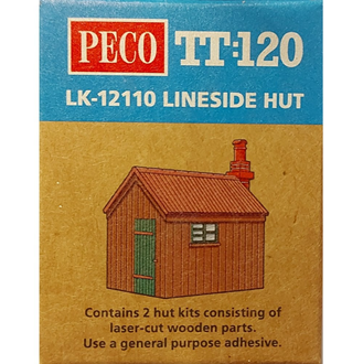 Peco LK-12110 TT Lineside Hut (2) - Laser Cut Wood Kit