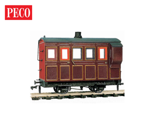 Peco OR-31 O-16.5 4 Wheel Coach Kit - Maroon