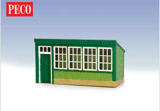 Peco LK-204 OO West Highland Line Platform Shelter  - Laser Cut Wood Kit