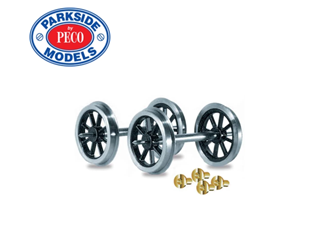 Parkside PC621 O Spoked Wagon Wheels & Bearings (was Peco RO-1)