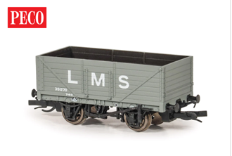 Peco TTR-7003M TT 7 Plank Open Wagon - LMS