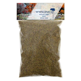 WWS Refill 1000ml 2mm Patchy Static Grass - 100g Bag