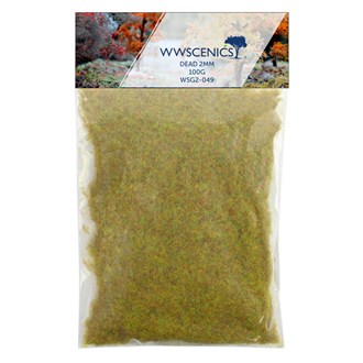 WWS Refill 1000ml 2mm Dead Static Grass - 100g Bag