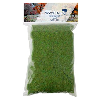 WWS Refill 1000ml 4mm Spring Static Grass - 100g Bag