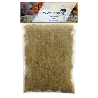 WWS Refill 1000ml 4mm Dead Static Grass - 100g Bag