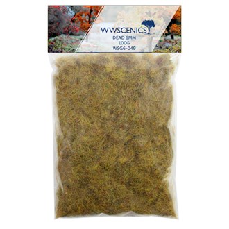 WWS Refill 1000ml 6mm Dead Static Grass - 100g Bag
