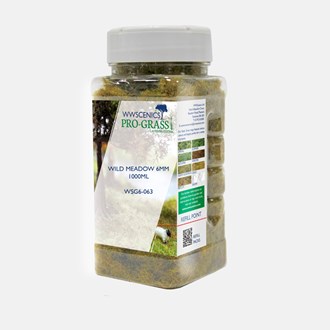 WWS 6mm Wild Meadow Static Grass - 1000ml Canister