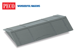 Peco R-36 OO Salt Wagon Roof Black Plastic Moulding