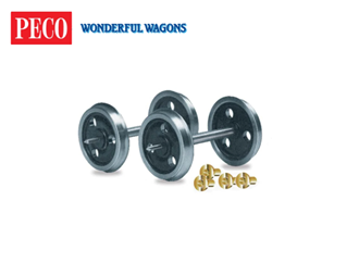 Peco RO-7 O 3 Hole Disc Wheels with Bearings