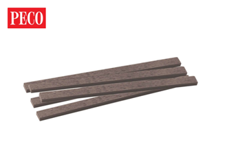 Peco SL-501 O-16.5 Sleepering with Wood Grain