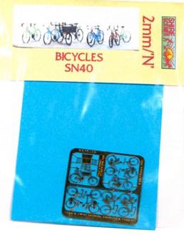 Shire Scenes SN40 2mm Bicycles (Pack of 8)