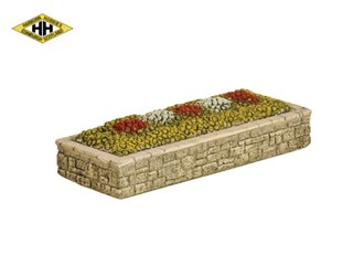 Harburn Hamlet SS324 Rectangular 'Prize' Flower Bed (Stone Walls)
