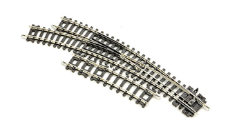 Peco ST-45 N Setrack Curved Turnout, Left Hand (Code80)